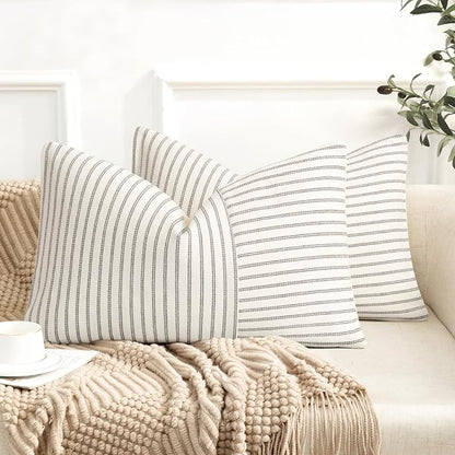Farmhouse Pillow Covers 12x20, Modern Accent Lumbar Throw Pillow Covers Set of 2 by PillowCoversExpert