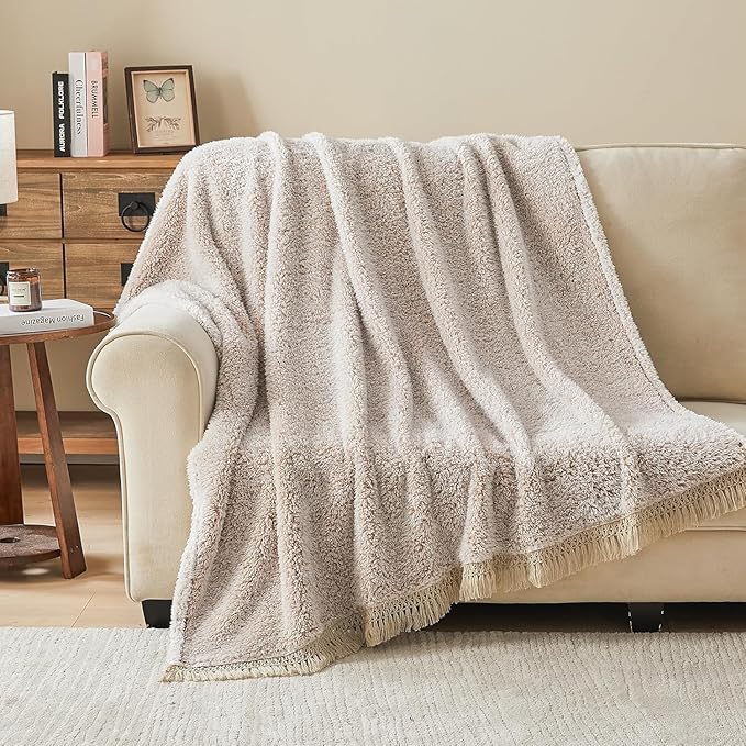 EMME Soft Sherpa Fleece Blanket by EMME