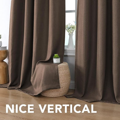 H.VERSAILTEX Linen Blackout Curtain 108 Inches Long - Image 8