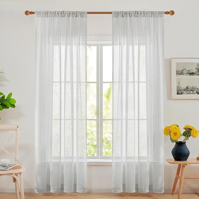 Deconovo Linen Sheer Curtains by Deconovo