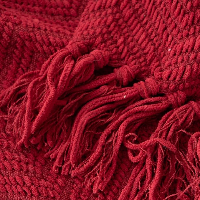 BATTILO HOME Christmas Decor Red Throw Blanket - Image 7