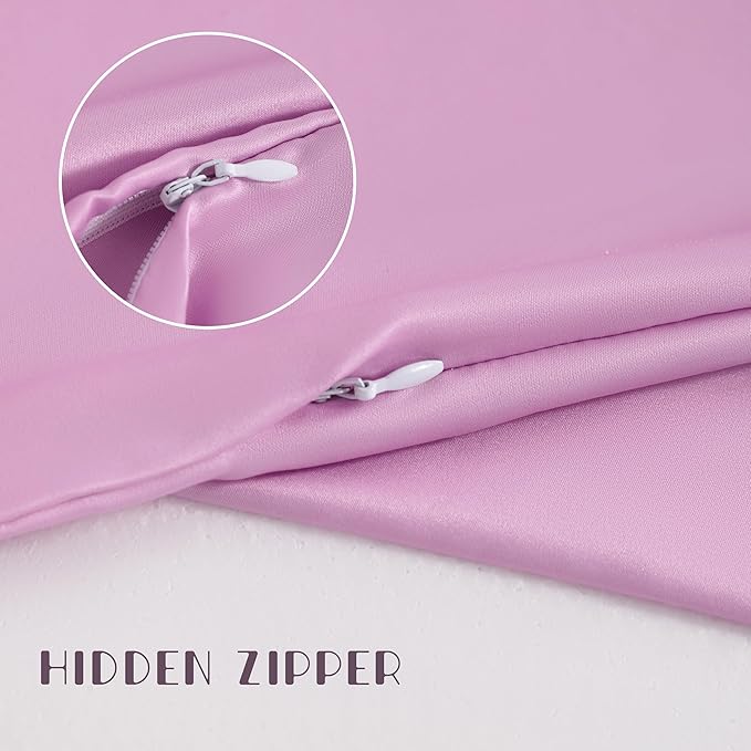 NTBAY Zippered Silk Satin Toddler Pillowcases - Image 3