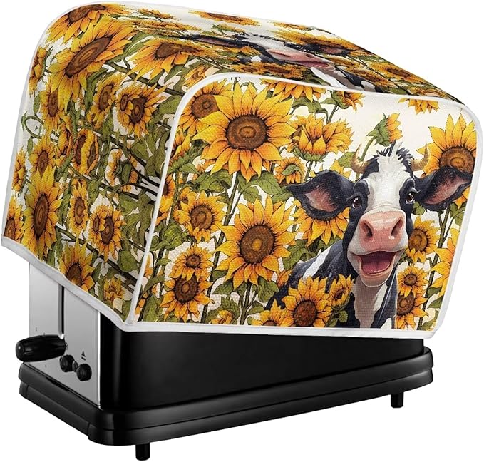 Sunflower Cow Printed Toaster Cover - Image 6