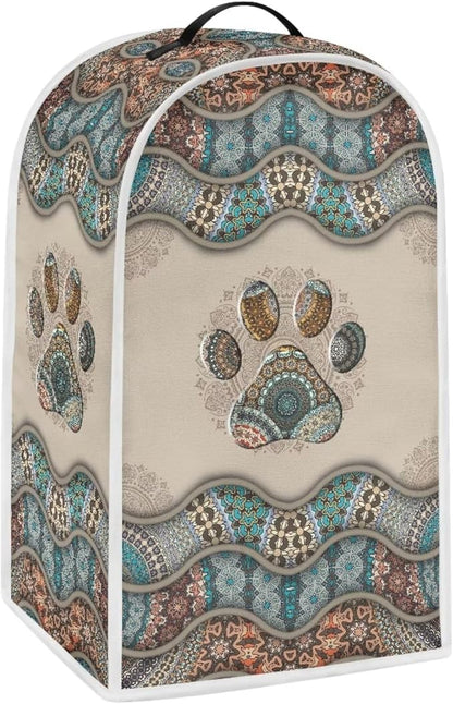 Talayituse Boho Paw Print Blender Dust Cover, Fingerprint Protection Cover - Image 2