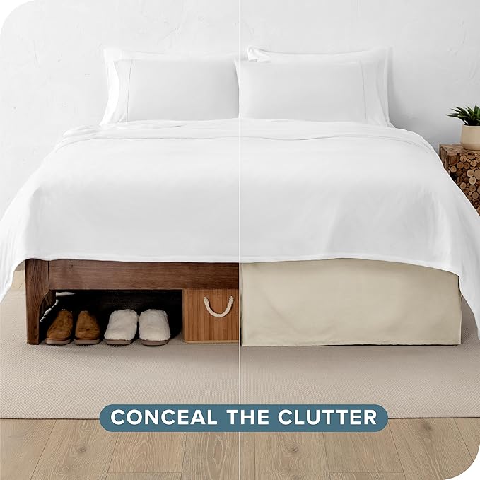 Bare Home Queen Bed Skirt - Image 3