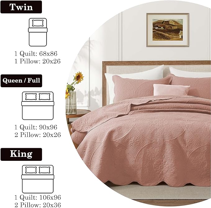 IR Imperial Rooms 8 Pack Quilt King Size Bedding - Image 9