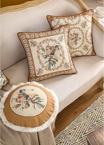 patdrea Designer Vintage Floral Throw Pillow Covers - Image 6