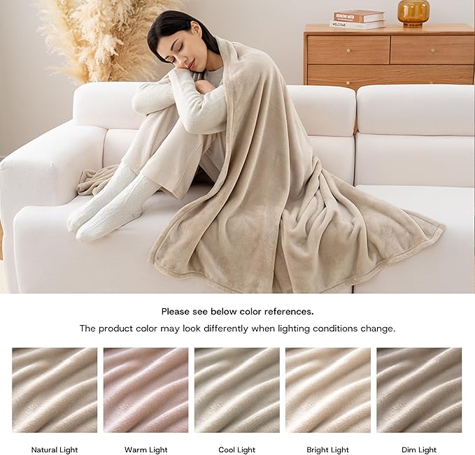 Luxury Fleece Warm Blanket, Soft Lightweight Velvety Plush Blanket - Image 7