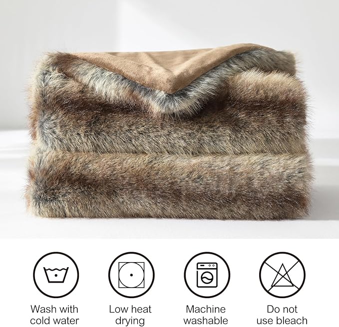 HORIMOTE HOME Luxury Plush Blanket, Soft & Cozy Fur Throw Blanket - Image 4
