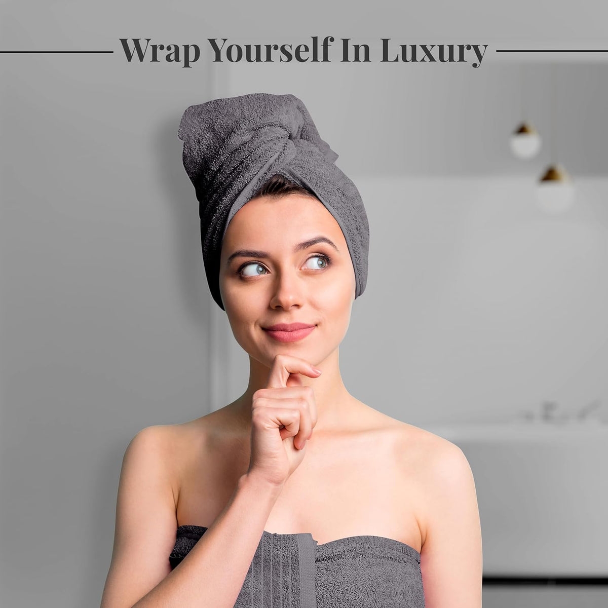 tens towels 8 piece towel set, 2 xl, close-up detail