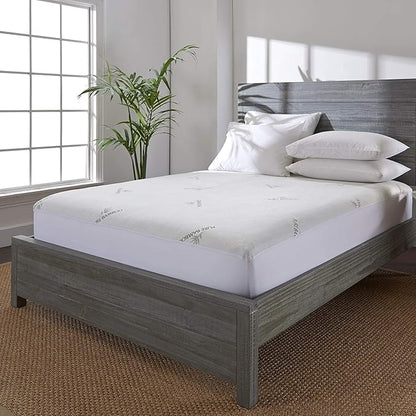 Twin Mattress Protector by PURE BAMBOO, Waterproof by PureBamboo