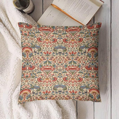 William Morris Floral Original Throw Pillow Covers Boho Chic Retro Floral Cozy - Image 3