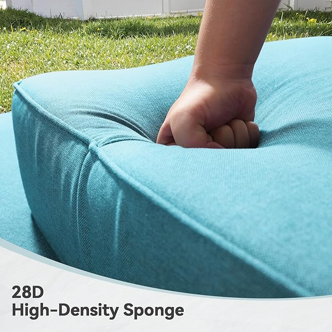 6" Thick Outdoor Cushions 24x24x6, 6-Set Deep Seat Patio Cushions - Image 9