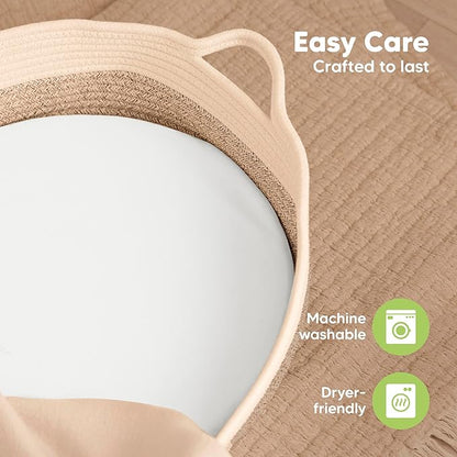 2-Pack Baby Bassinet Sheets Girl, Boy - Image 7