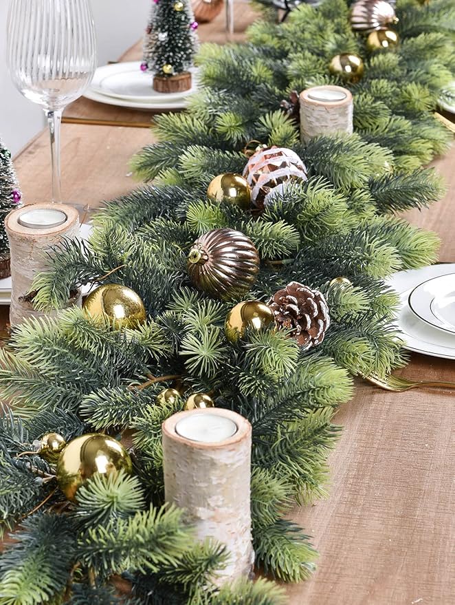 DearHouse 6Foot Artificial Pine Garland - Image 6