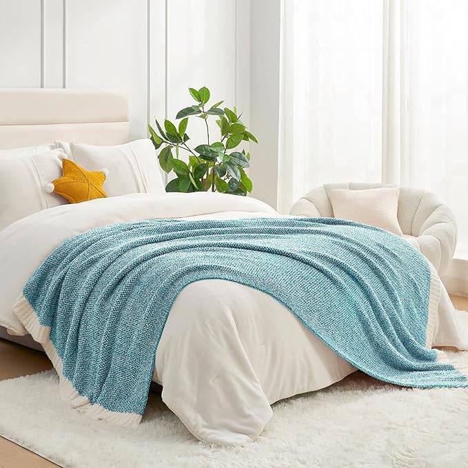 Snuggle Sac Teal Blue Reversible Super Soft Blanket Twin Size by SnuggleSac