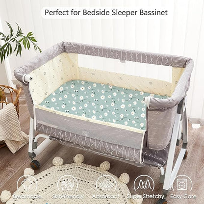 3 Pack Soft Bassinet Sheets - Image 3