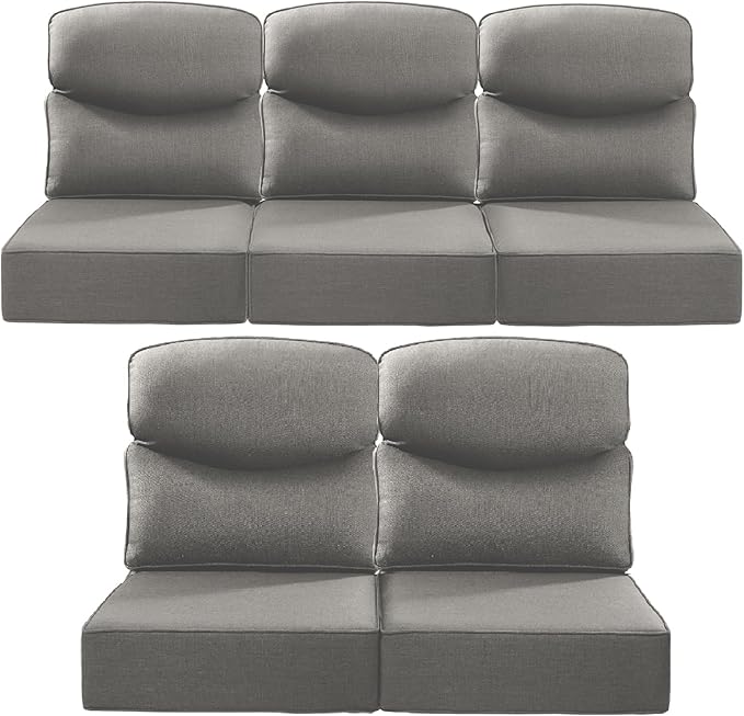 Luxury 22x24/22x25 6-Inch Smile Outdoor Cushions by ACTREST