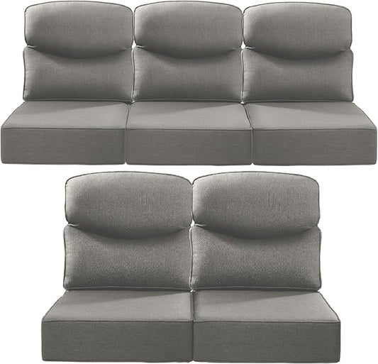 Luxury 22x24/22x25 6-Inch Smile Outdoor Cushions by ACTREST