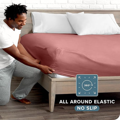 Bare Home Fitted Bottom Sheet Queen Size - Image 3
