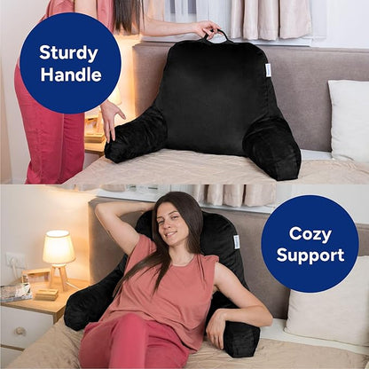 ComfortSpa Reading Pillow for Bed Adult Size, Back Rest Pillow - Image 4