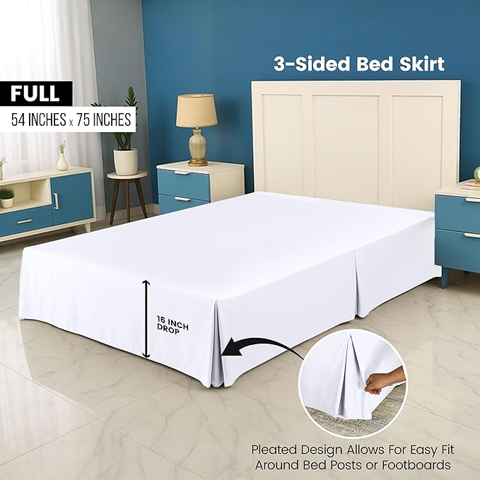 Utopia Bedding Full Bed Skirt - Image 2