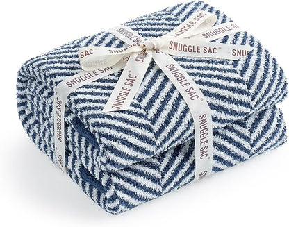 Snuggle Sac Herringbone Throw Blanket - Image 8