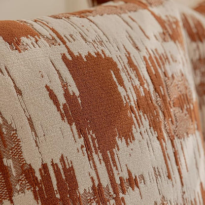 Set of 2 Art Textured Throw Pillow Covers, Abstract Sculpted Design - Image 5
