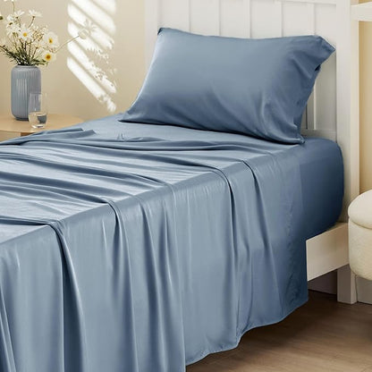 Bedsure Cooling Sheets Twin XL, Rayon Derived from Bamboo, Breathable & Soft by BEDSURE