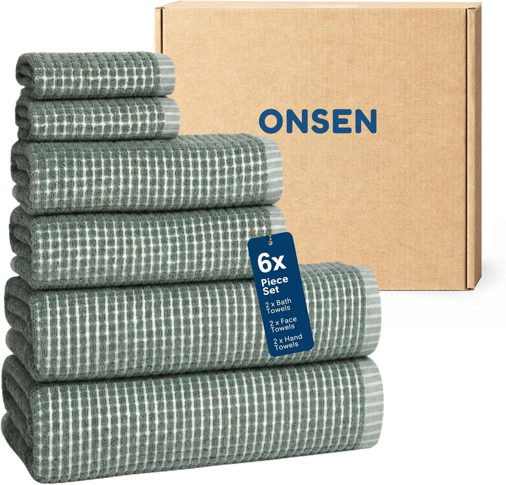 ONSEN Sculpted Terry Towel Set - Spruce