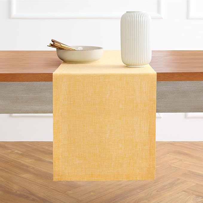 Solino Home Linen Table Runner 108 Inches Long - Image 2
