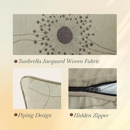 Outdoor Sunbrella Decorative Pillows Pack of 4, Allure Dusk - Image 5
