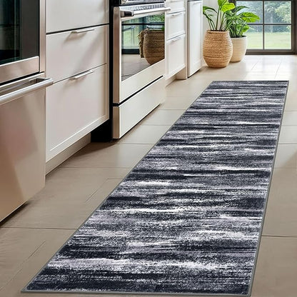 Modern Abstract Hallway Runner Rug - Image 2