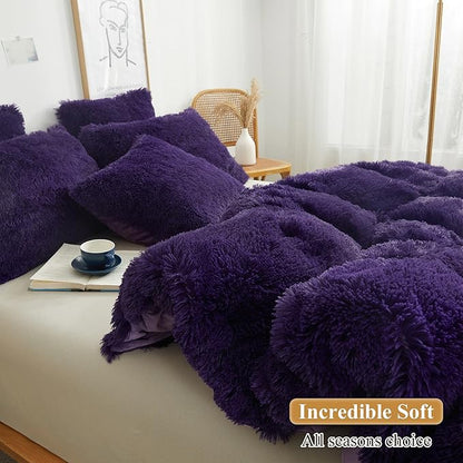 XeGe Faux Fur Fluffy Throw Pillowcases, Plush Shaggy Soft Furry Pillow Covers - Image 5