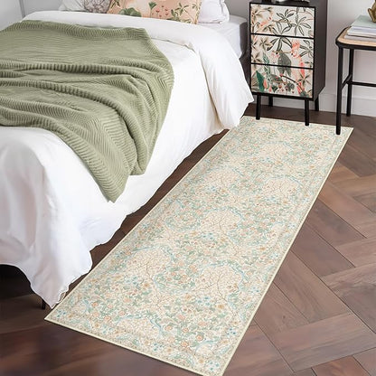 MUJOO Washable Runner Rug, Floral 2x6 Runners - Image 6