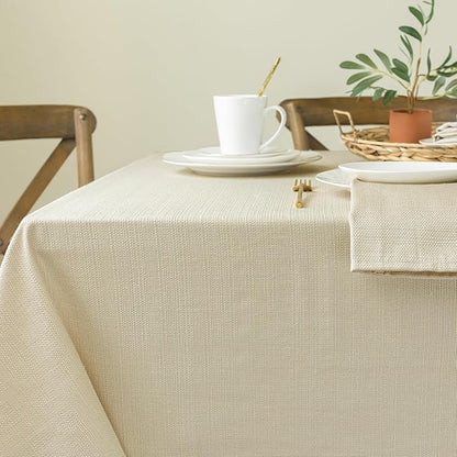 Benson Mills Cameron Textured Fabric Table Cloth, - Image 3