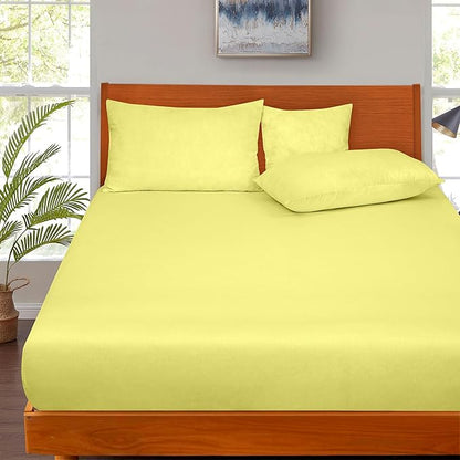 ROYALE LINENS 300 Thread Count 100% Long Staple Combed Cotton Fitted Sheet Full - Image 5