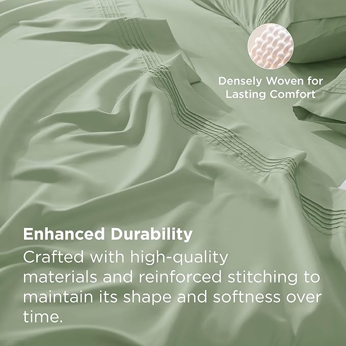 Bedsure Deep Pocket Twin Sheets Set - Image 6