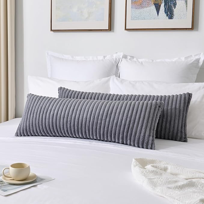 Kevin Textile Soft Plush 12x24 Inch Lumbar Pillow Cover 1 Pack, Luxury Fluffy - Image 6