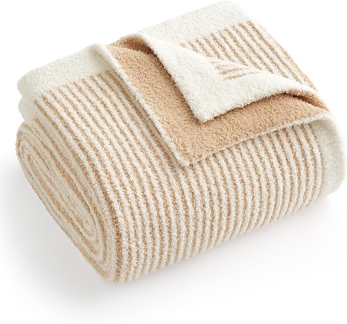 Snuggle Sac Fluffy Bedding Blanket Twin Size, Soft Luxurious Knit Throws by SnuggleSac