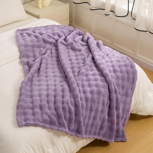 YUSOKI Luxury 3D Bubble Throw Blanket 5lb, All Ages, Home Decoration by YUSOKI