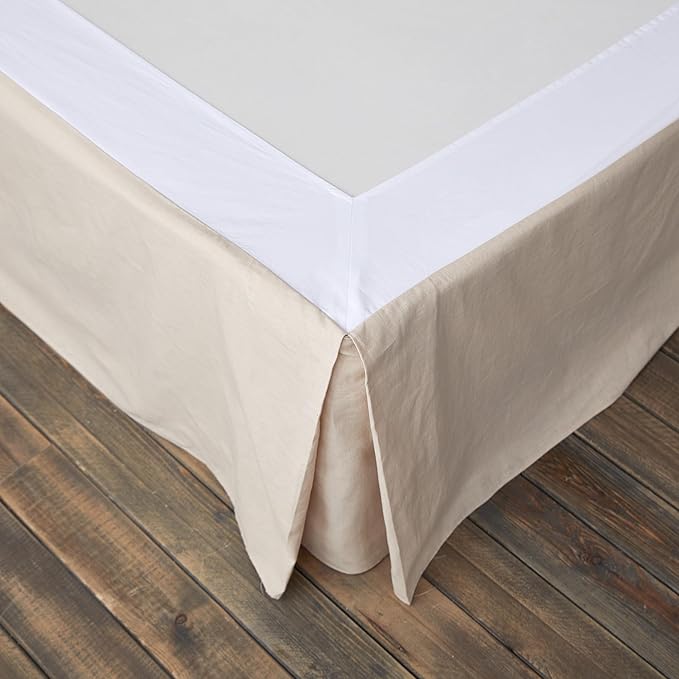 BISELINA French Linen Wrap Around Bed Skirt by BISELINA