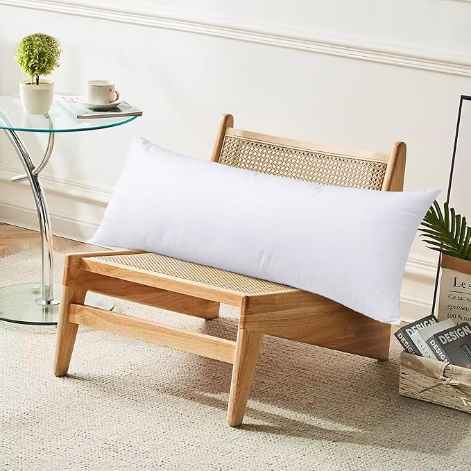 SAVORI 14x36 Lumbar Pilow Insert, Soft Fluffy Sleeping Pillow - Image 6