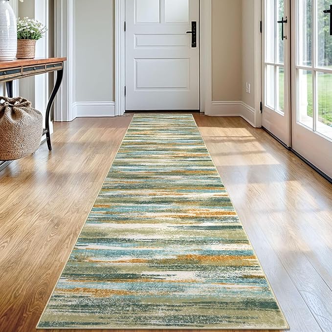 Modern Abstract Runner Rug 2x12 by lansny