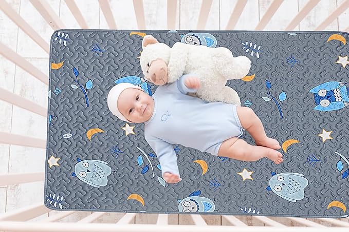 Quilted Pack n Play Sheet Fitted, Breathable Thick Pad - Image 5