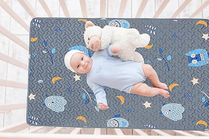 Quilted Pack n Play Sheet Fitted, Breathable Thick Pad - Image 5