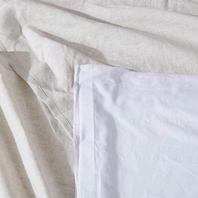 Simple&Opulence Premium Linen Bed Skirt Basic Style 18 inch Tailored Drop Dust - Image 6