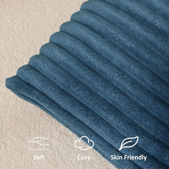 Kevin Textile Soft Plush 14x24 Inch Lumbar Pillow Cover 1 Pack, Luxury Fluffy - Image 3