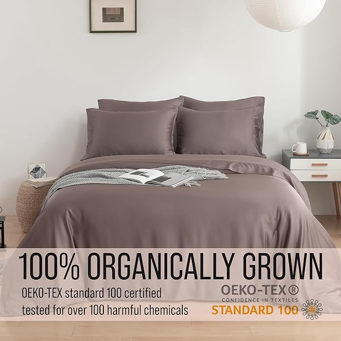 Bella Coterie 6 Piece Luxury Bamboo Viscose King Size Sheet Set | 100% - Image 4