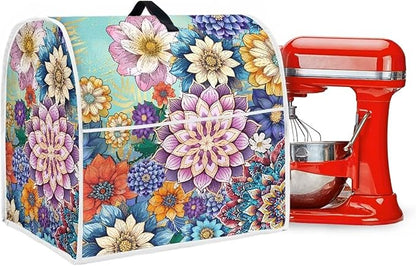 Kitchen Stand Mixer Covers Boho Mandala Flower Mixer Cover Dust Cover Washable - Image 5